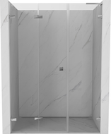 Mexen Lunar-F L сгъваеми леви душ врати 115 cm, прозрачни, хром - 836SL-115-050-01-00-L