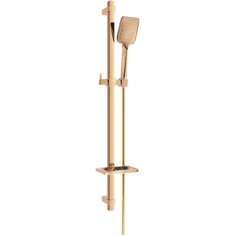 Mexen DQ62 плъзгащ се душ комплект, розово злато - 785624581-60