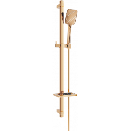 Mexen DQ62 плъзгащ се душ комплект, розово злато - 785624581-60