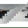 Mexen Flat правоъгълен душкоп, тънък 140 x 80 см, черен, с златен сиф - 40708014G