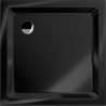 Mexen Flat квадратен тънък душ корито 100 x 100 см, черен, сифон хром - 40701010