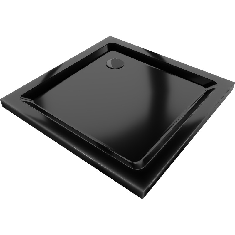 Mexen Flat квадратен душ кабина slim 100 x 100 см, черен, сифон черен - 40701010B