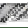 Mexen Lunar-B врата за душ, десни 125 cm, прозрачни, бели - 832S-125-050-20-00-P