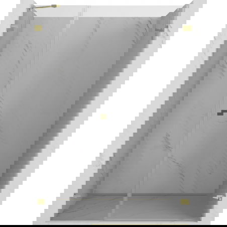 Mexen Lunar-B врати за душ кабина с отваряне надясно 125 см, прозрачни, златни - 832S-125-050-50-00-P