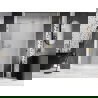 Mexen Lunar-B сгъваеми душ врати, десен, 140 cm, прозрачни, златисти - 832S-140-050-50-00-P