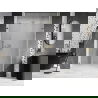Mexen Lunar-B сгъваеми душ врати, десен, 140 cm, прозрачни, златисти - 832S-140-050-50-00-P