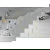 Mexen Rio полукръгла душ кабина 80 x 80 cm, матирано стъкло, златна + корито Flat, бяло - 863-080-080-50-30-4110G