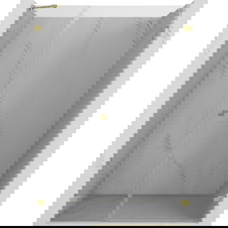 Mexen Lunar-B душ кабина с врати, отварящи се надясно, 145 см, прозрачна, златиста мат - 832S-145-050-55-00-P