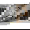Душ кабина Mexen Rio полукръгла 90 x 90 см, графит, златна + душ тава Flat, бяла - 863-090-090-50-40-4110G