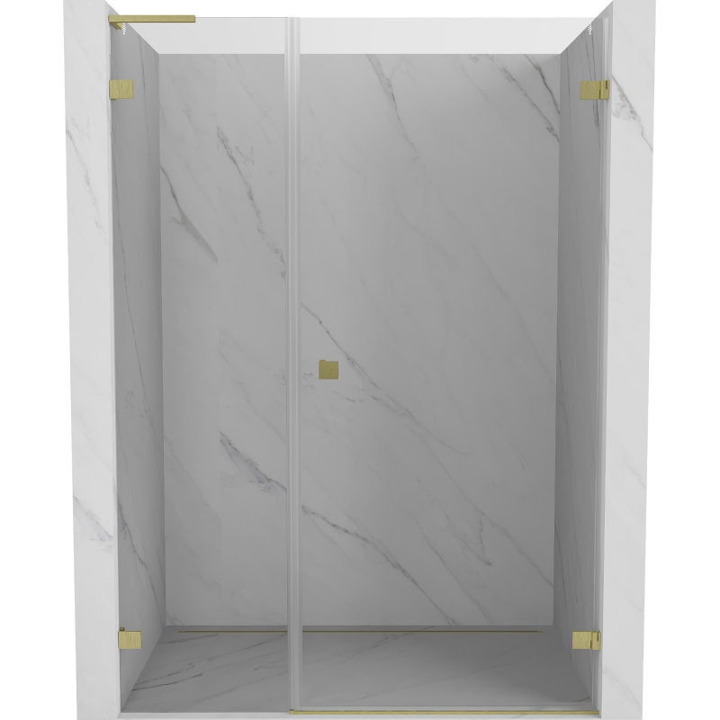 Mexen Lunar-B L врата за душ кабина, десни, 150 см, прозрачен, златисти матирани - 832SL-150-050-55-00-P