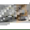 Mexen Rio душ кабина полукръгла 80 x 80 см, прозрачна, златиста + поддон Flat, черен - 863-080-080-50-00-4170G
