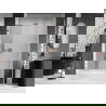 Mexen Lunar-B L десни душ врати, 145 см, прозрачно, розово злато - 832SL-145-050-60-00-P