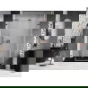 Mexen Lunar-B L десни душ врати, 145 см, прозрачно, розово злато - 832SL-145-050-60-00-P