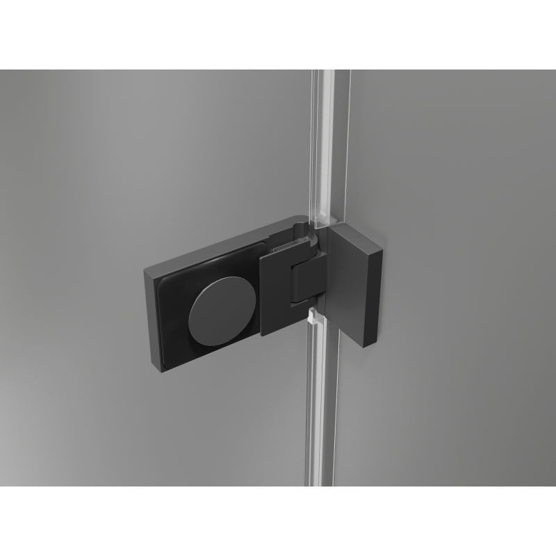 Mexen Lunar-F L сгъваеми душеви врати леви 110 см, прозрачни, gun metal - 836SL-110-050-95-00-L