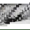 Mexen Lunar-F L сгъваеми леви душ врати 140 см, прозрачни, gun metal - 836SL-140-050-95-00-L