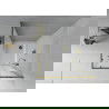Mexen Rio квадратна душова кабина 70 x 70 см, матирана, златна + поддон Flat, бял - 860-070-070-50-30-4010G