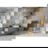 Mexen Rio двоен душ кабина квадратна 80 x 80 см, матово, златно + душ корито Flat, бяло - 860-080-080-50-30-4010G