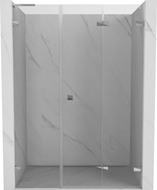 Mexen Lunar-F L сгъваеми душ врати десни 135 см, прозрачни, хром - 836SL-135-050-01-00-P