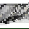 Mexen Lunar-F L сгъваеми душ врати десни 140 см, прозрачни, златни - 836SL-140-050-50-00-P