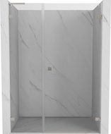 Mexen Lunar-B L дясна врата за душ 125 см, прозрачна, четкан никел - 832SL-125-050-97-00-P