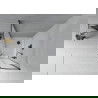 Mexen Rio душ кабинa полукръгла 90 x 90 см, матирано стъкло, черна + поддушова база Flat, бяла - 863-090-090-70-30-4110B