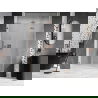 Сгъваеми душ врати Mexen Lunar-F L, десни 145 cm, прозрачни, матиран мед - 836SL-145-050-65-00-P