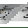 Mexen Rio квадратен душ кабина 80 x 80 cm, рейки, черен + Flat под, бял - 860-080-080-70-20-4010B