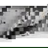 Mexen Lunar-B врати за душ кабина, десни 135 см, прозрачни, gun metal - 832S-135-050-95-00-P