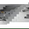 Квадратна душ кабина Mexen Rio 80 x 80 см, графит, черна + плоско корито, бяло - 860-080-080-70-40-4010B