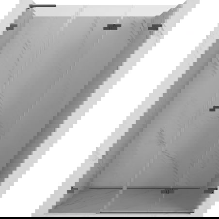 Mexen Lunar-F L сгъваеми душ врати, десни 120 см, прозрачни, gun metal - 836SL-120-050-95-00-P