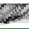 Mexen Lunar-F L сгъваеми душ врати десни 140 см, прозрачни, gun metal - 836SL-140-050-95-00-P