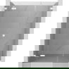Mexen Lunar L ляви душ врати, 140 см, прозрачни, бели - 834SL-140-050-20-00-L