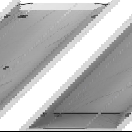 Mexen Lunar лява отваряема душ кабина 130 см, прозрачна, gun metal - 834S-130-050-95-00-L