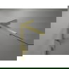 Mexen Lunar L обръщаща се лява врата за душ 120 cm, прозрачна, златно четкавана - 834SL-120-050-55-00-L