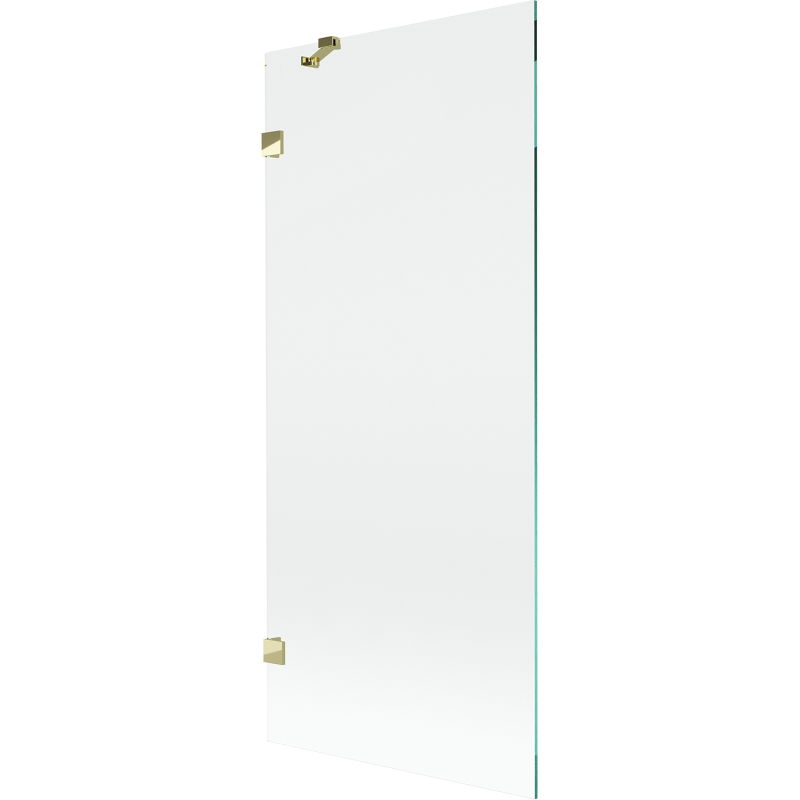 Mexen Lunar параван за вана с едно крило 80 x 150 см, прозрачен, златист - 897-080-000-50-00