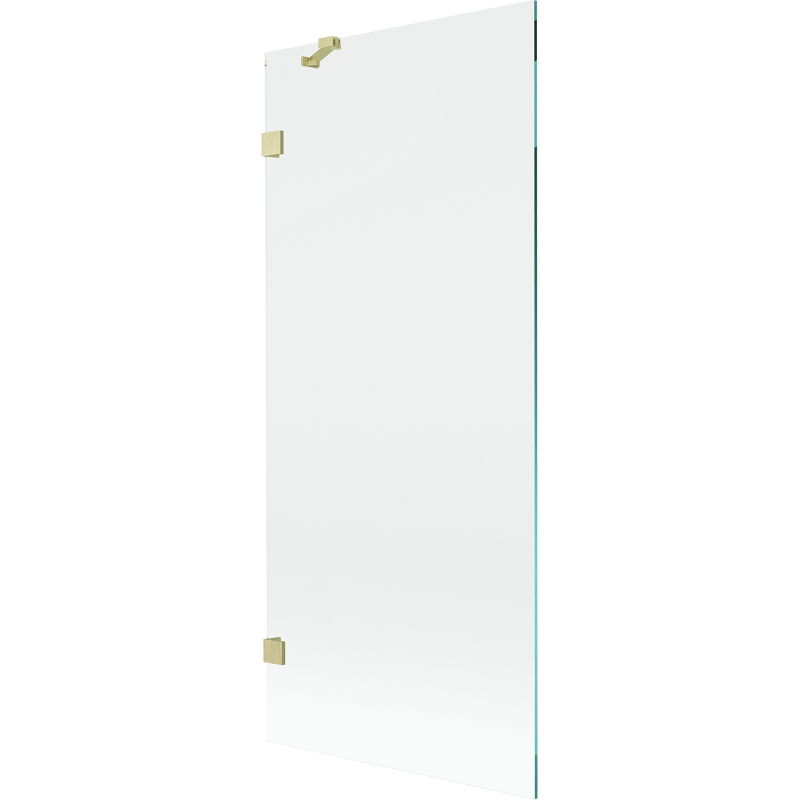 Mexen Lunar параван за вана, еднокрил 80 x 150 см, прозрачен, златист мат - 897-080-000-55-00