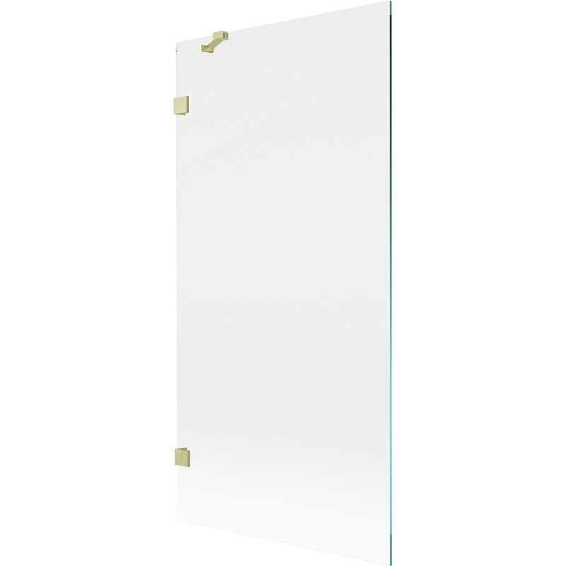 Mexen Lunar Душескав за баня с 1 крило 90 x 150 см, прозрачен, златно матово - 897-090-000-55-00