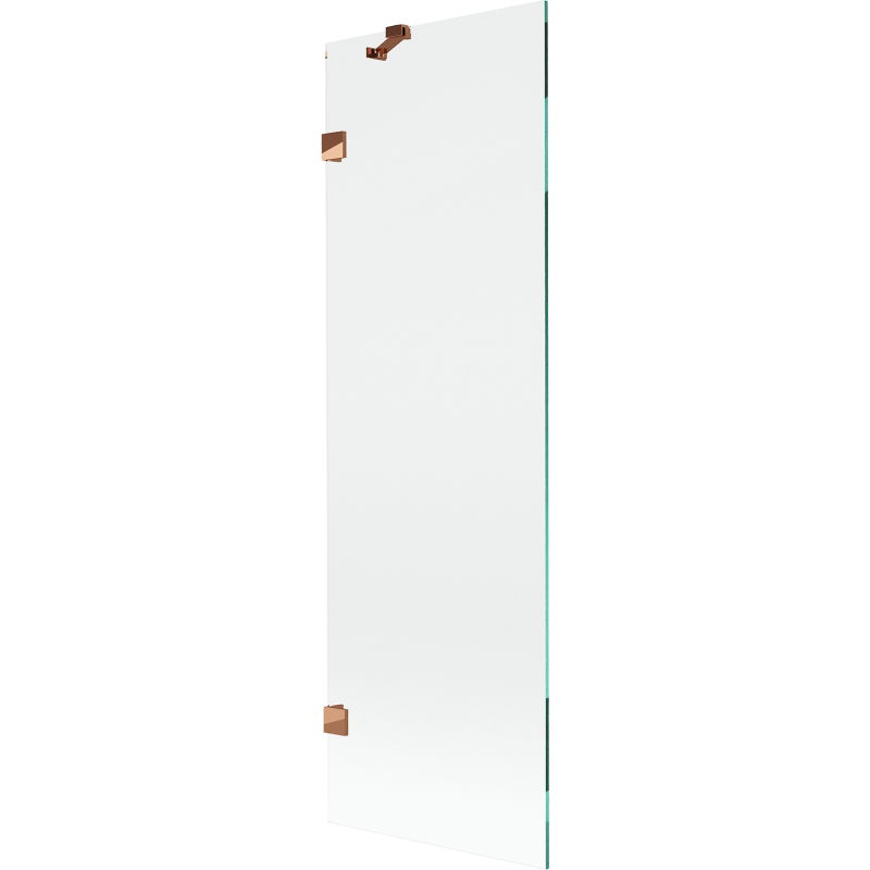 Mexen Lunar параван за вана с едно крило 60 x 150 cm, прозрачен, розово злато - 897-060-000-60-00