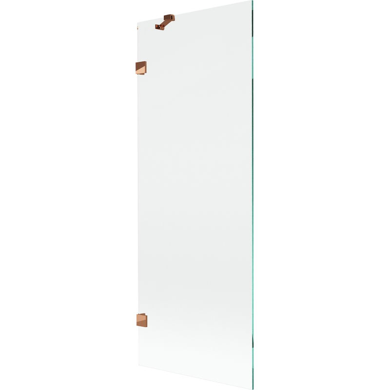 Mexen Lunar преграда за вана 1-крилно 70 x 150 cm, прозрачна, розово злато - 897-070-000-60-00