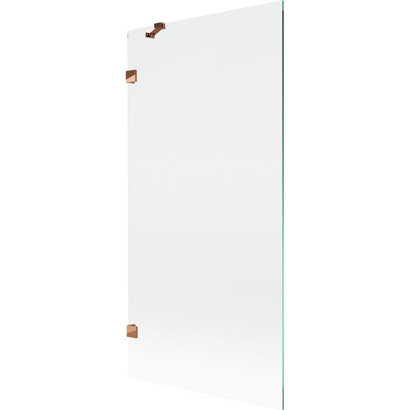 Mexen Lunar параван за вана с 1 крило 90 x 150 см, прозрачен, розово злато - 897-090-000-60-00