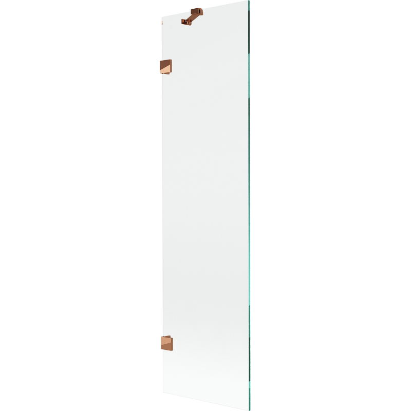 Mexen Lunar еднокрилат параван за вана 50 x 150 см, прозрачен, розово злато - 897-050-000-60-00