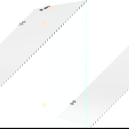 Mexen Lunar еднокрил параван за вана 80 x 150 cm, прозрачен, матирана мед - 897-080-000-65-00