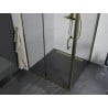 Mexen Apia плъзгаща се душ кабина 90 x 90 см, прозрачна, златна - 840-090-090-50-00