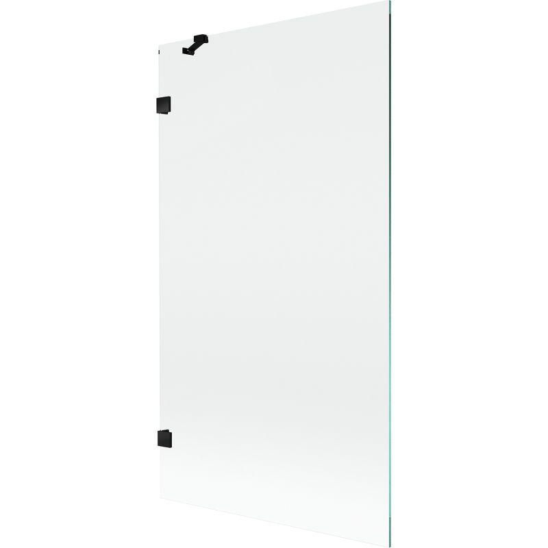 Mexen Lunar еднокрило параван за вана 100 x 150 см, прозрачен, черен - 897-100-000-70-00