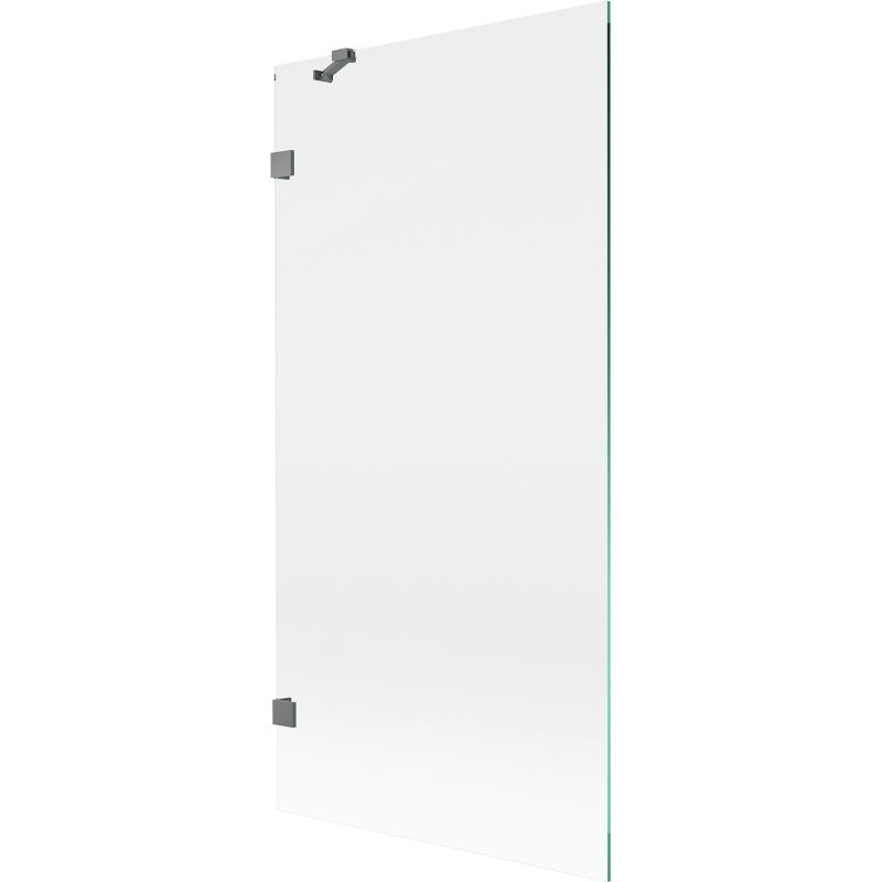 Mexen Lunar 1-крили параван за вана 90 x 150 см, прозрачен, тъмно метал