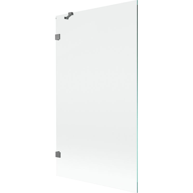 Mexen Lunar параван за вана, 1-крилен, 100 x 150 см, прозрачен, пистолетно-сив - 897-100-000-95-00