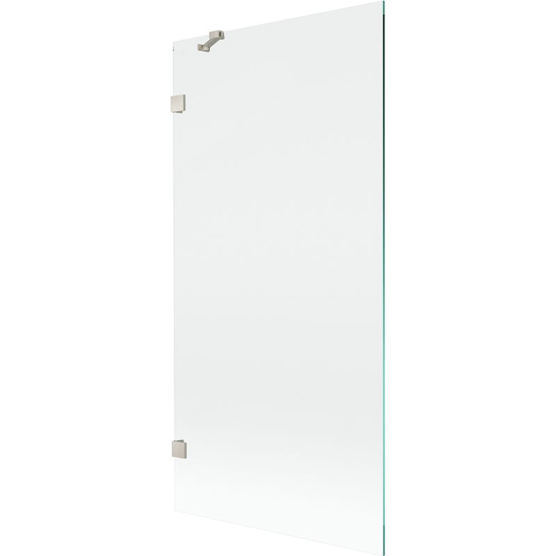 Mexen Lunar стъклен параван за баня с 1 крило 90 x 150 см, прозрачен, матиран никел - 897-090-000-97-00
