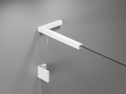 Mexen Lunar L параван за вана с 1 крило 90 x 150 см, прозрачен, бял - 897L-090-000-20-00