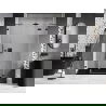 Mexen Lunar панти за душова кабина дясно отваряне 130 cm, прозрачни, черни - 834S-130-050-70-00-P