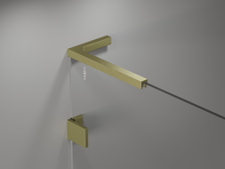 Mexen Lunar L параван за вана с 1 крило 60 x 150 см, прозрачен, златисто четкан - 897L-060-000-55-00